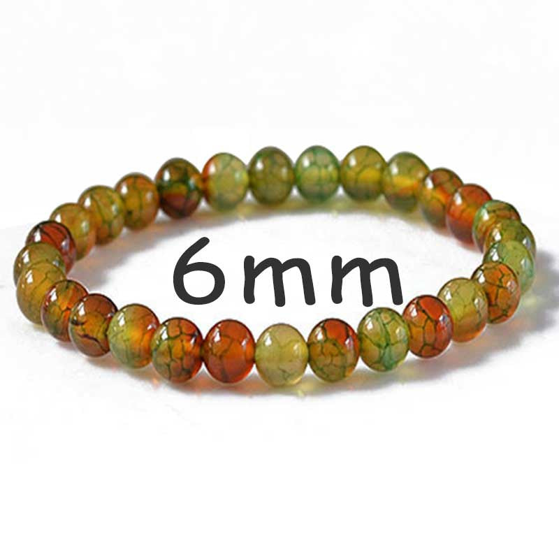 Peacock Dragon Agate Bracelet Charm Men Women DIY Natural Healing Stone Beaded Bracelets Jewelry Wholesale