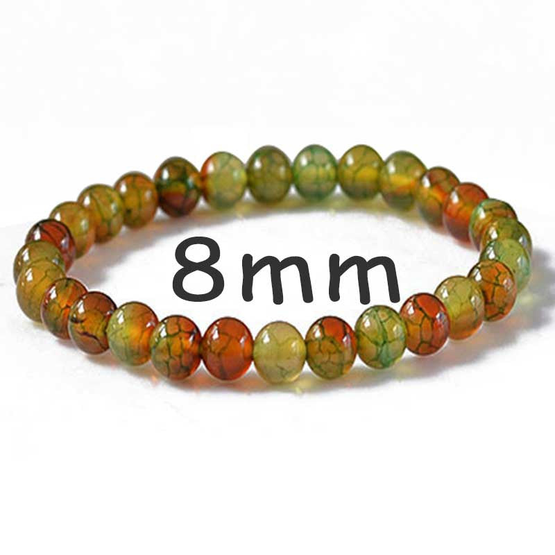 Peacock Dragon Agate Bracelet Charm Men Women DIY Natural Healing Stone Beaded Bracelets Jewelry Wholesale