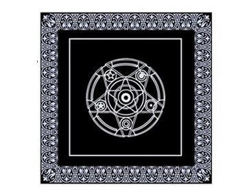 Pentacle Tarot Game Tablecloth Non-woven   Table Cover