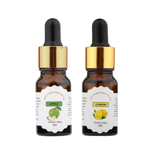 10ml Natural Fruit Plant Essential Aromatherapy Oils Water Soluble Oil Soothing Body Fragrance Oil Beauty Air Fresher